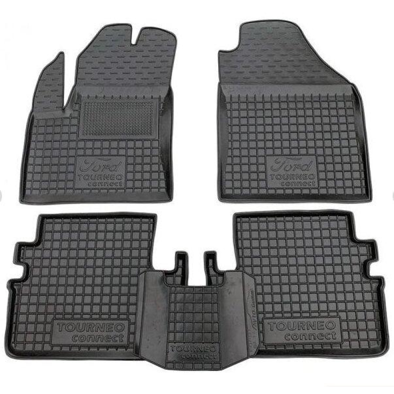 Килимки в салон гумові Avto-Gumm для Ford Connect 2002- (коротка база)