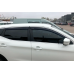Дефлектори вікон (вітровики) “HIC“ для Nissan Qashqai (J11) 2013-2021 (5 дверей) на скотчі з хром полосою (NI84-IJ)
