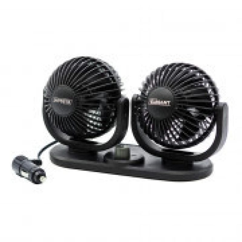 Вентилятор автомобільний подвійний обертовий Elegant Maxi 12V 4“ 10Вт