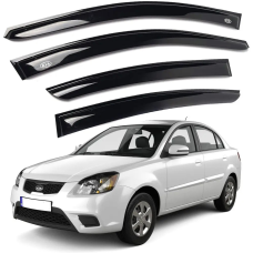 Дефлектори вікон (вітровики) “AV-TUNING“ для KIA Rio седан 2005-2011 (VK10505)