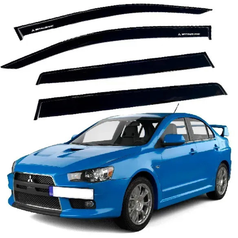 Дефлектори вікон (вітровики) “AV-TUNING“ для MITSUBISHI Lancer Х седан 2007-2018 (VM40507)