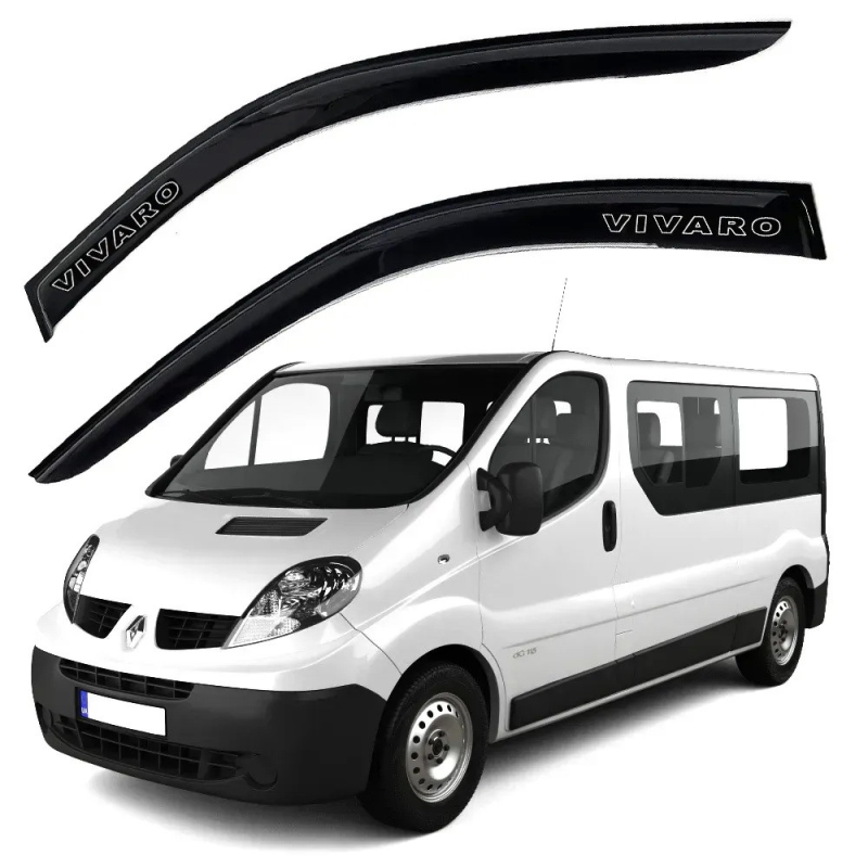 Дефлектори вікон (вітровики) “AV-TUNING“ для OPEL Vivaro 2001-2014 широкий (10 см.) (VO11601)