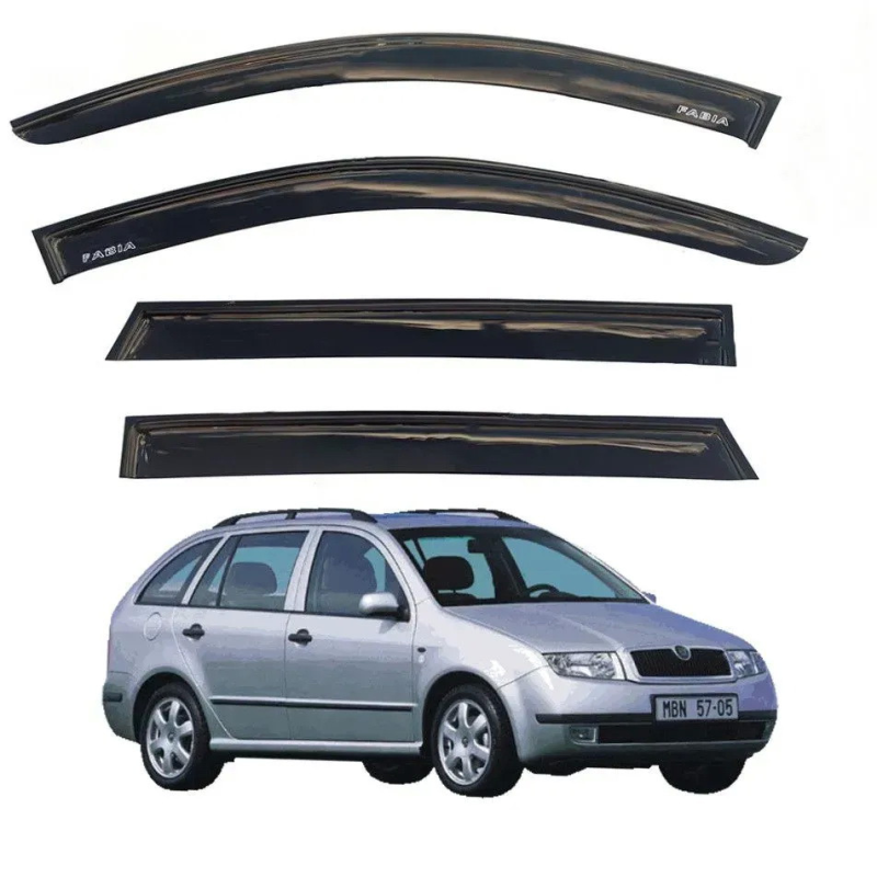 Дефлектори вікон (вітровики) “AV-TUNING“ для SKODA Fabia 1999-2007 універсал (VS10100)