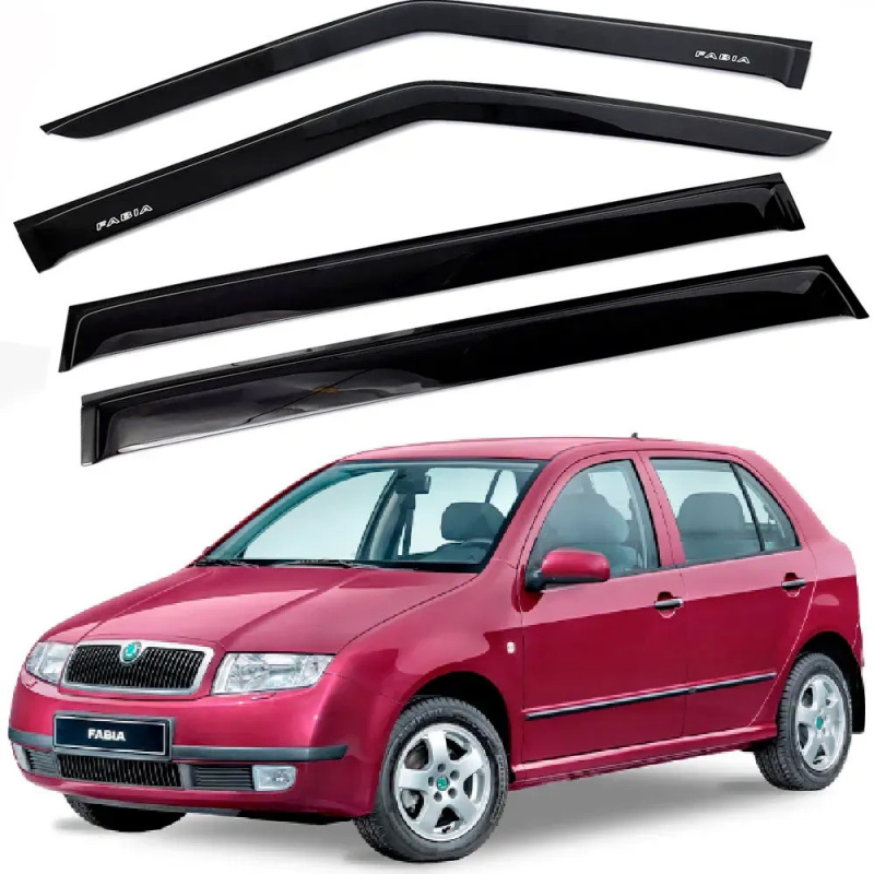 Дефлектори вікон (вітровики) “AV-TUNING“ для SKODA Fabia 1999-2007 седан/хетчбек (VS10200)