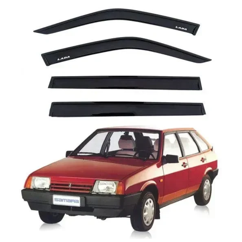 Дефлектори вікон (вітровики) “AV-TUNING“ для ВАЗ 2109 1987-2011 вставні (ВВ10009)