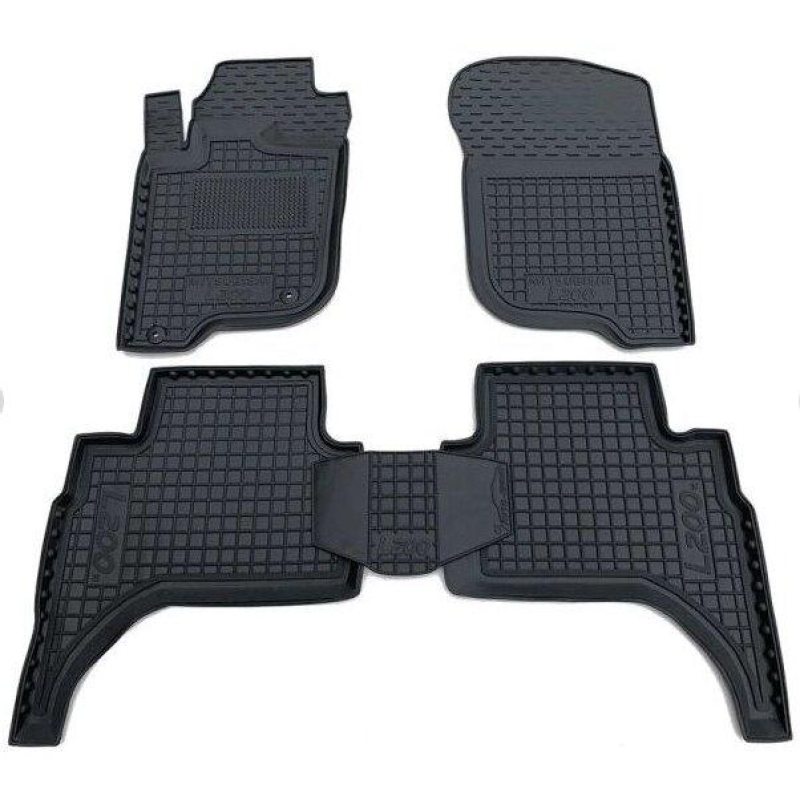 Килимки в салон гумові Avto-Gumm для Mitsubishi L200 2016- (коротка база)