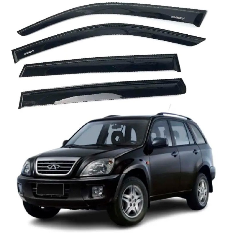 Дефлектори вікон (вітровики) “AV-TUNING“ для CHERY Tiggo 2005-2010 (VC10706)