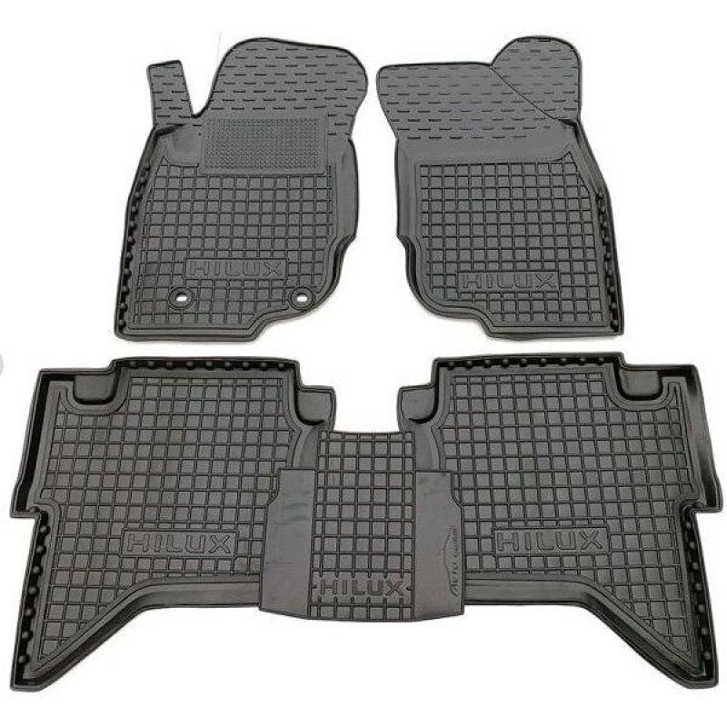 Килимки в салон гумові Avto-Gumm для Toyota Hilux 2005-
